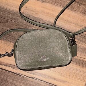 Coach Green Leather Crossbody Bag